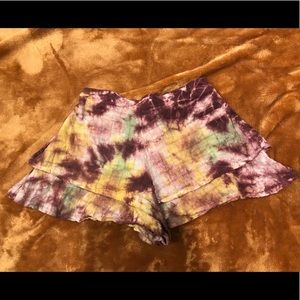 Tie Dye Hippie Shorts